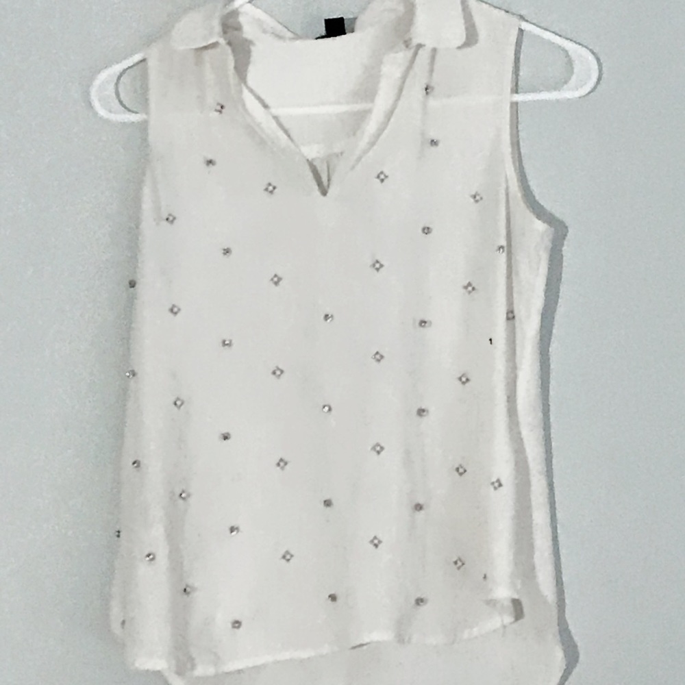 Jewel stoned tank blouse