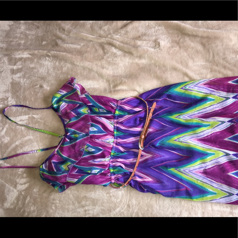 Purple sundress spaghetti straps