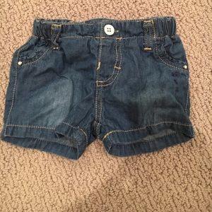 Mayoral boys soft denim shorts baby 1-2 months