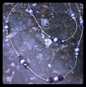 Floating bead necklace