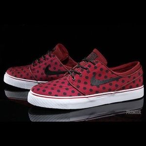 NIKE SB ZOOM STEFAN JANOSKI POLKA DOT BURGUNDY