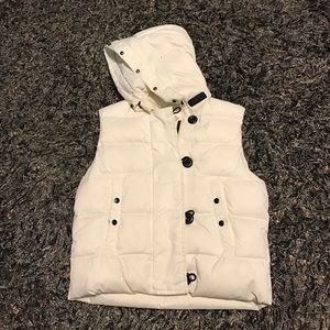 White Puff Vest