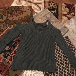 Garage Cold Shoulder Sweater