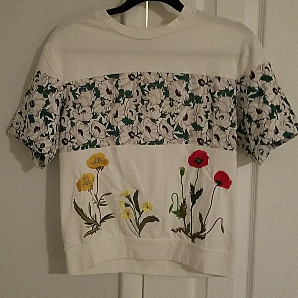 Gucci Like Embroidered Embellished T Shirt M New