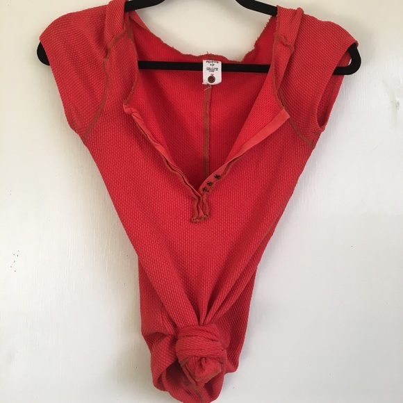 Free People Tops - πΉ Free People Sexy Orange-Red Waffle Henley πΉ Free People Tops - πΉ Free People Sexy Orange-Red Waffle Henley πΉ
