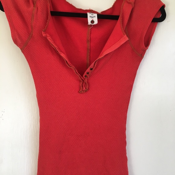 Free People Tops - πΉ Free People Sexy Orange-Red Waffle Henley πΉ Free People Tops - πΉ Free People Sexy Orange-Red Waffle Henley πΉ