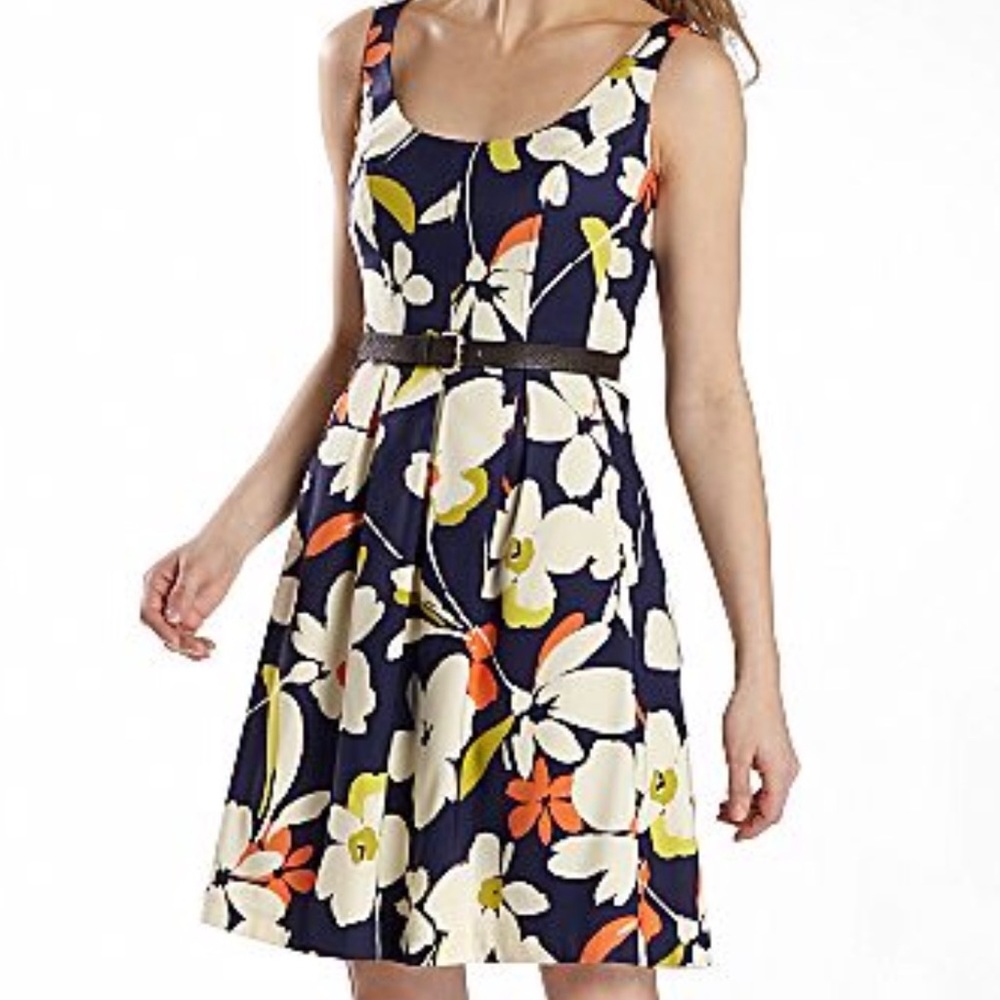 Full-Skirted Midi Dress