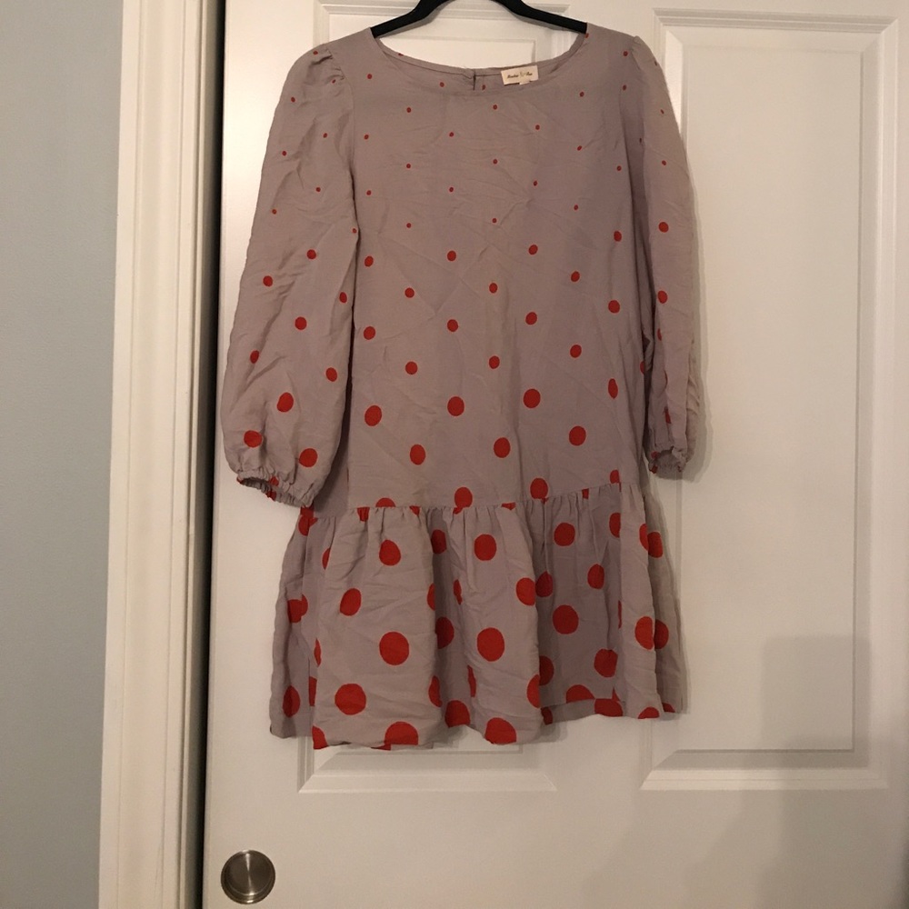 Anthropologie meadow rue drop waist dress