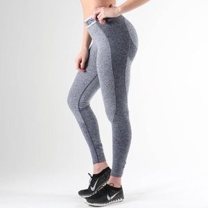GYMSHARK FLEX LEGGINGS - Sapphire Blue Marl (M)