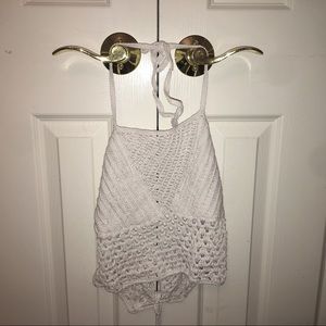 Leandra Crop Top- White