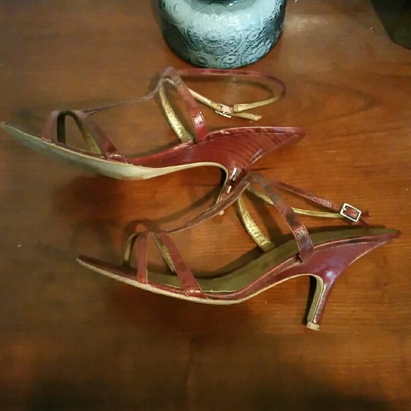 LEATHER MULTI STRAP HEEL - Picture 3 of 6