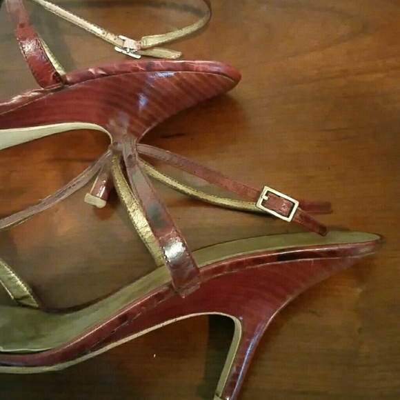 LEATHER MULTI STRAP HEEL - Picture 4 of 6