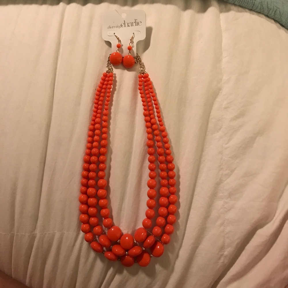 Charming Charlie's necklace & earrings set