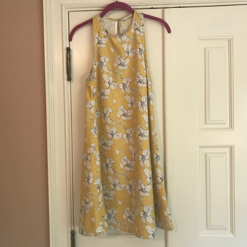 Yellow floral dress