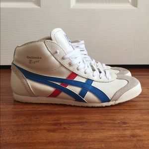 Onitsuka Tiger White Vintage Leather Mid-Tops