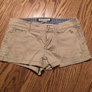 A&F khaki shorts