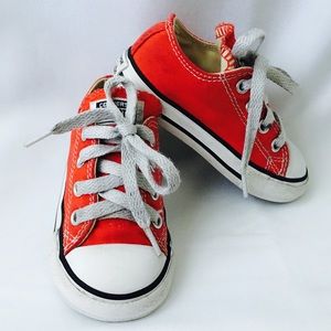 Red toddler converse