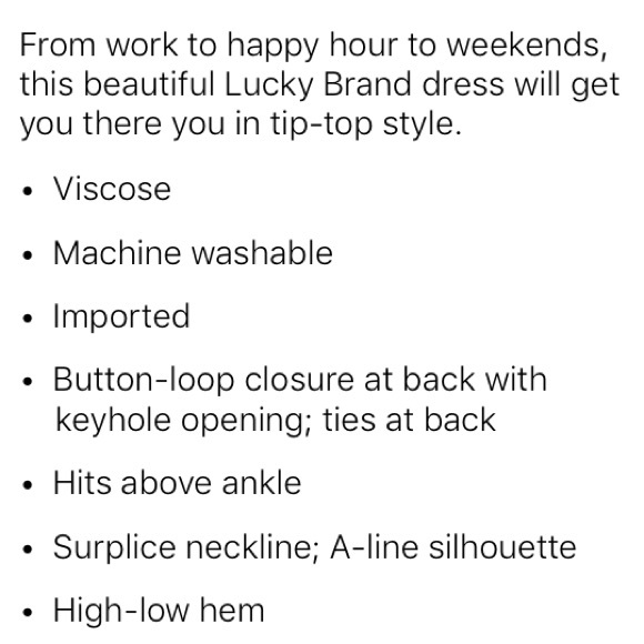 Lucky Brand Cream Floral High-Low Dress - Picture 8 of 8