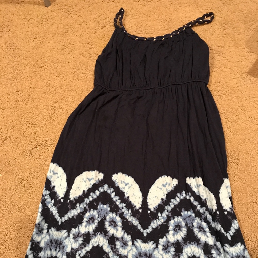 Style & Co navy blue dress