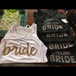 NWT from Davids bridal bride tribe and bride shirt