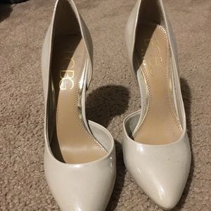 PRICE DROP BCBG Nude Patent Heels