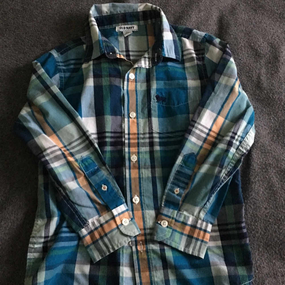 Plaid Old Navy Button Down. Size S