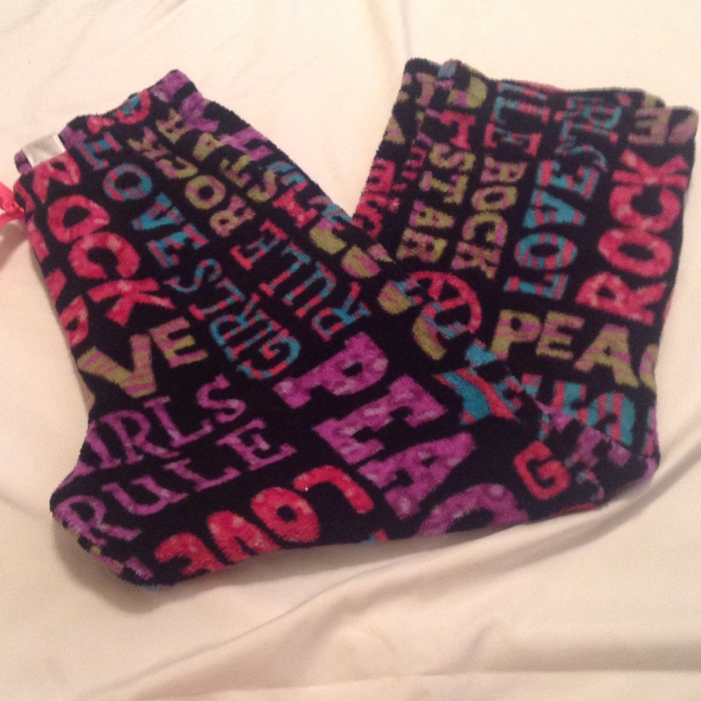 **3 for $12**  Girls Rule pajama pants