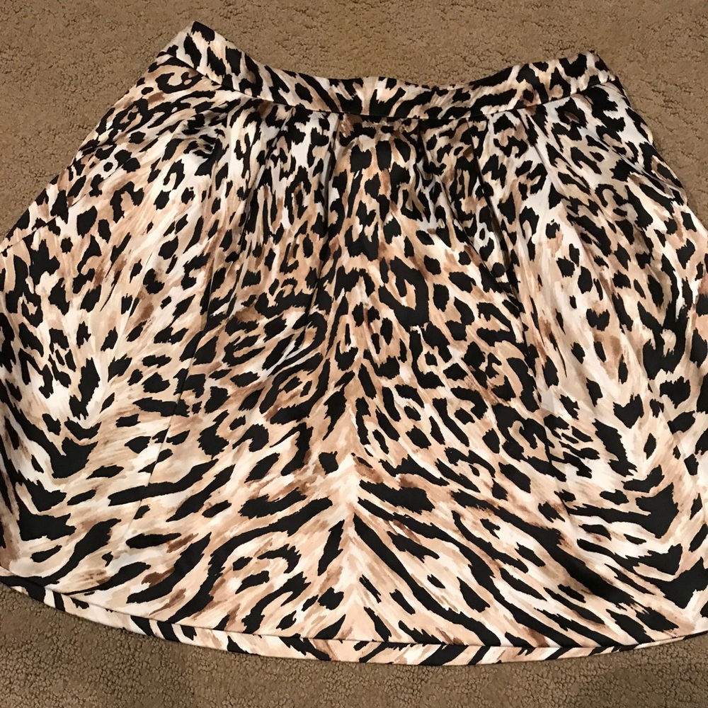 White House Black Market--Animal Print Skirt!