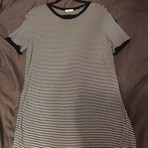 STRIPED T SHIRT DRESS