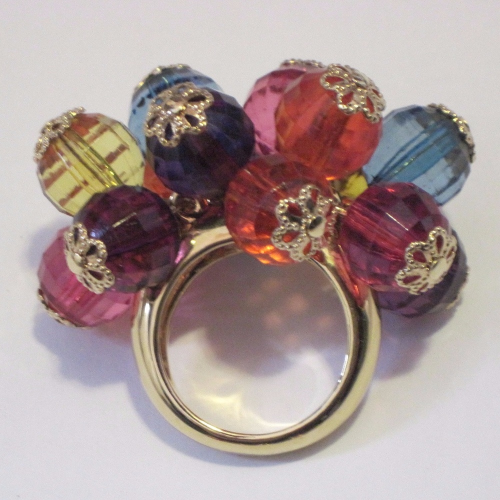 New Kate Spade Gumdrop Beaded Cocktail Ring
