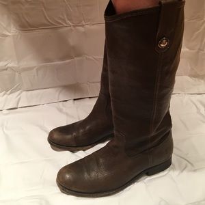 Authentic FRYE Melissa button brown boots