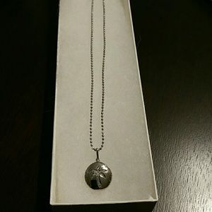 Palm tree beach necklace