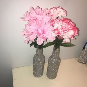 Glitter vases