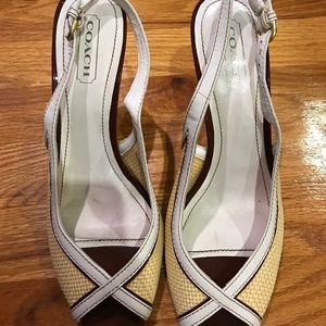 Coach Open Toe Ratan Heels