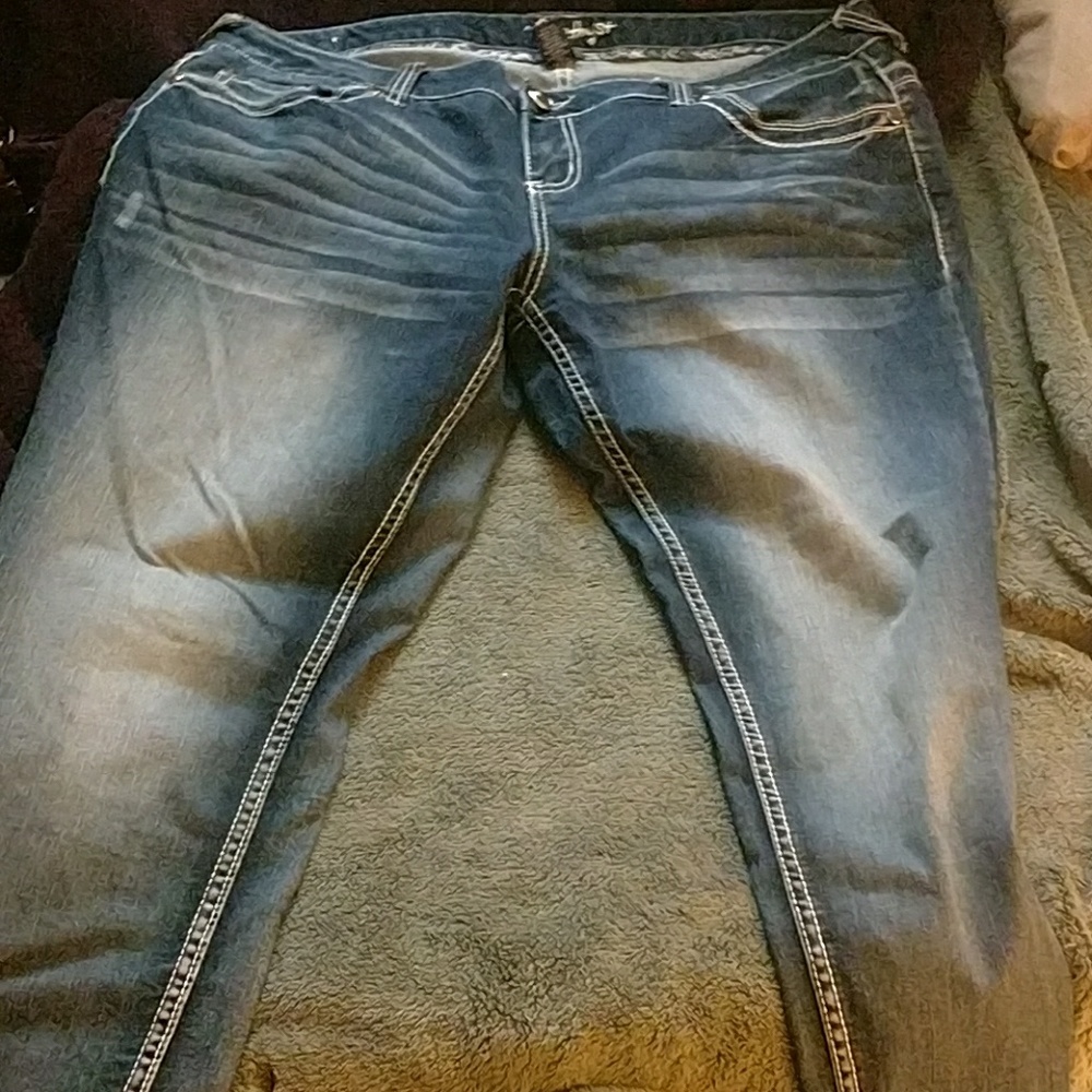 Faded jeans
