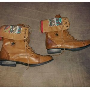 🍁🍂Brown Combat Boots