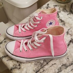 Pink High Top Converse