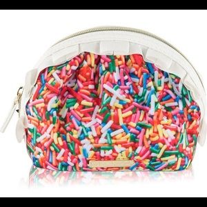 BETSEY JOHNSON BNWT rainbow sprinkles makeup bag
