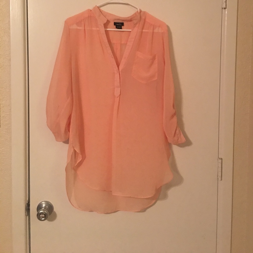 Adorable sheer shirt!