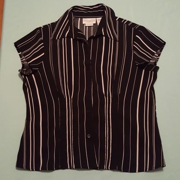 Worthington striped button down blouse - Picture 1 of 1