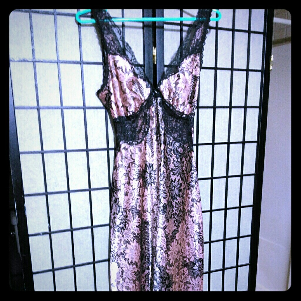 Victoria's Secret nightgown silk and lace lingerie