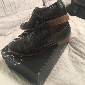 perforated leather oxford shoes by Sam & Libby