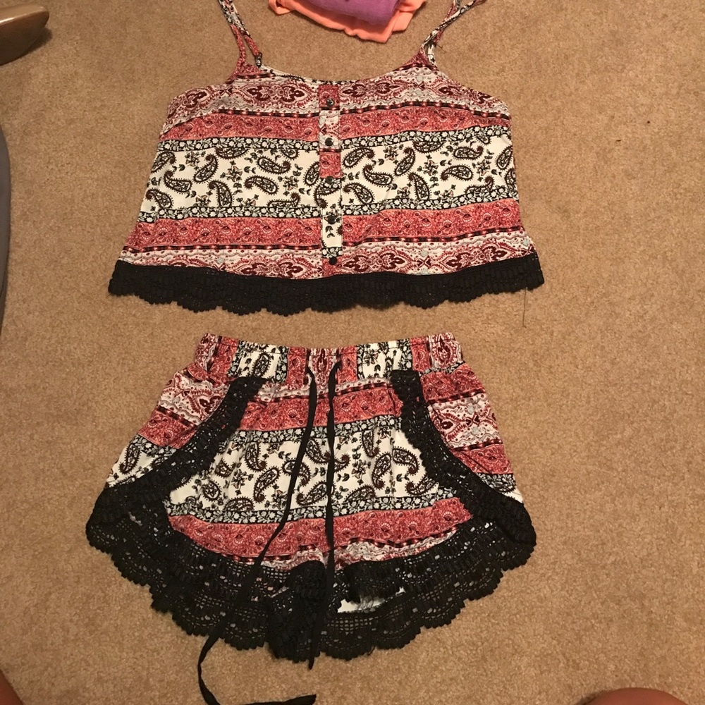 Two piece romper from Charlotte Russe