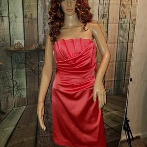 Davids Bridal Dress size 6 color Guava Wedding