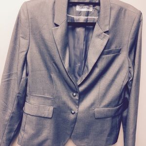 Calvin Klein Size 14 silver grey jacket