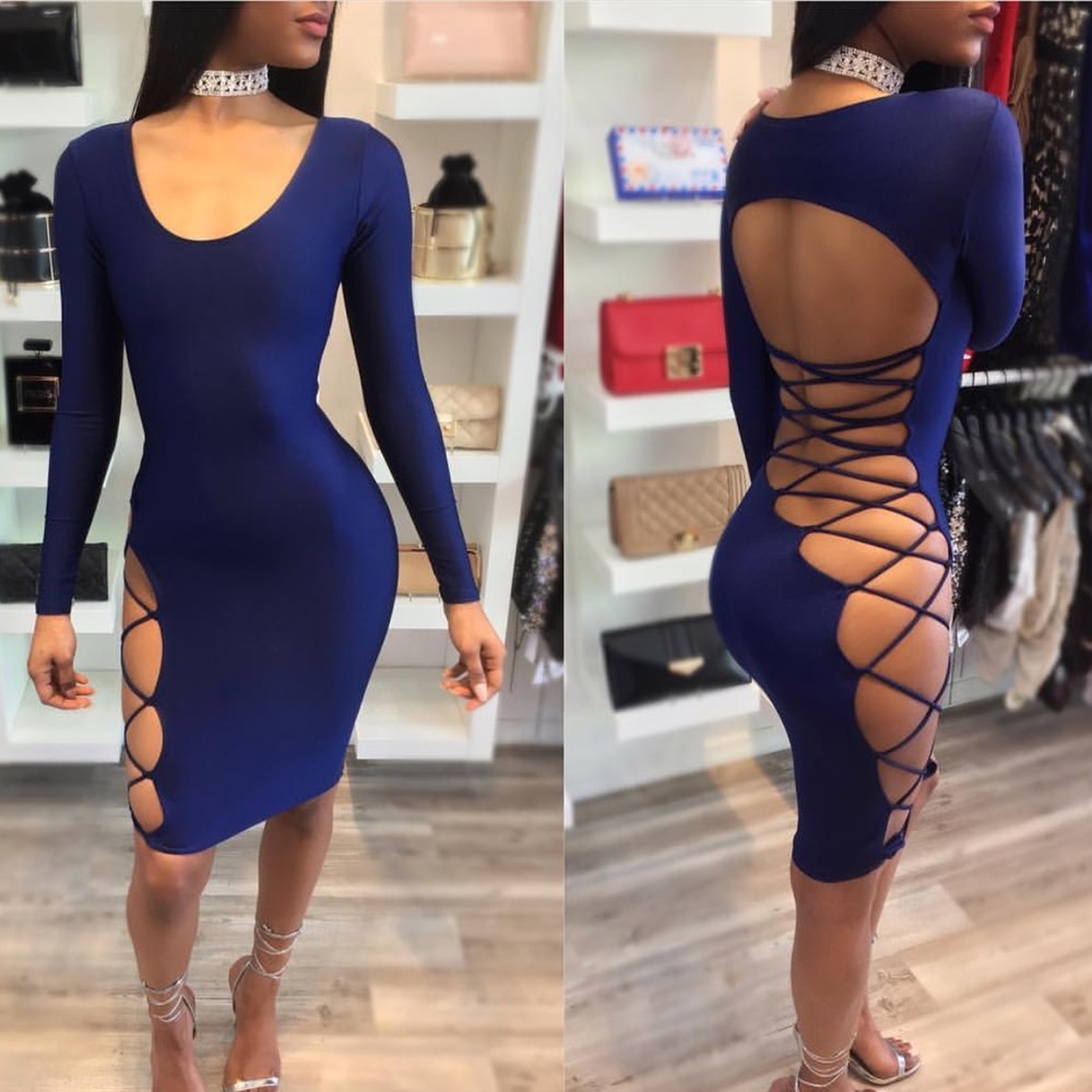 Blue super sexy dress