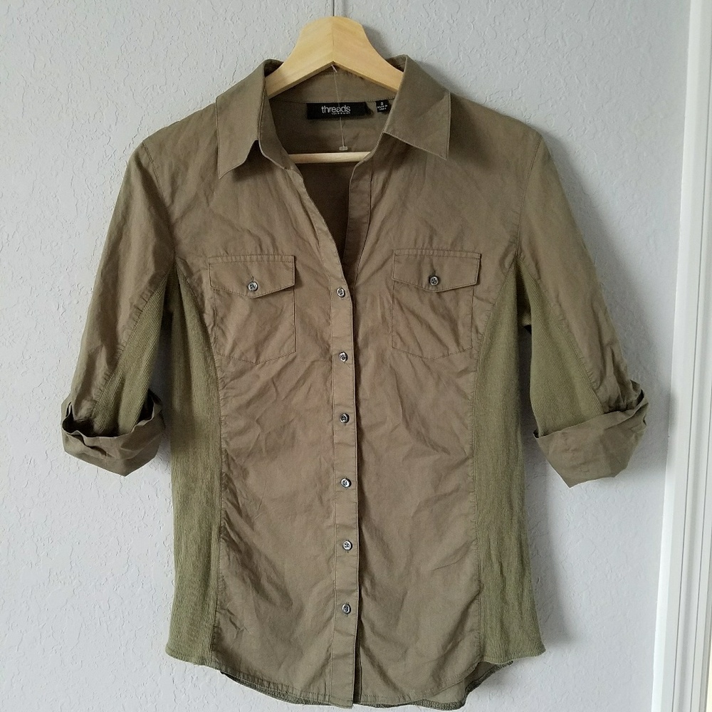 Saks Fifth Avenue Threads Button Up Casual Shirt