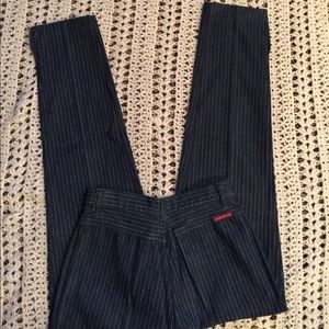 RARE 80's VINTAGE High Rise Pin Stripe jeans sz.27