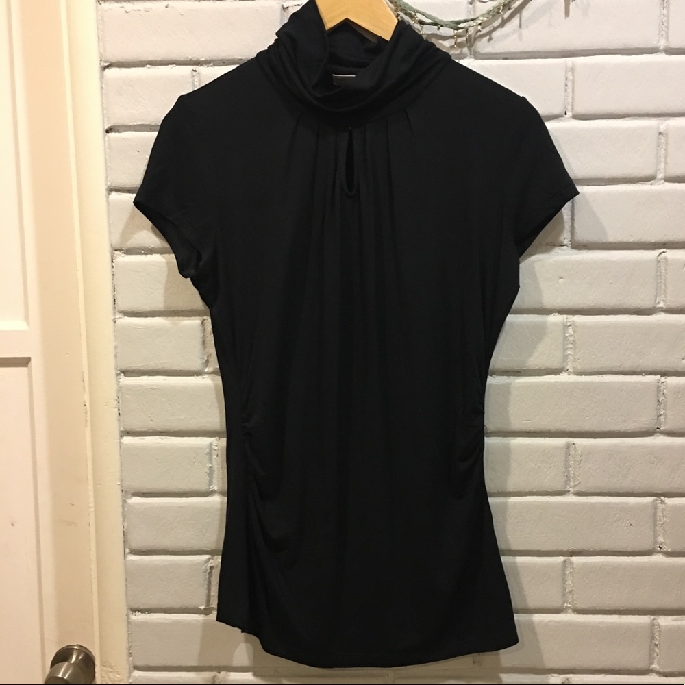 New York & Company Black Slouchy Turtleneck (L)