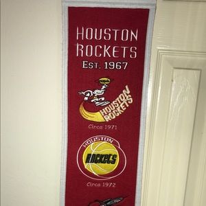 Houston Rockets banner.